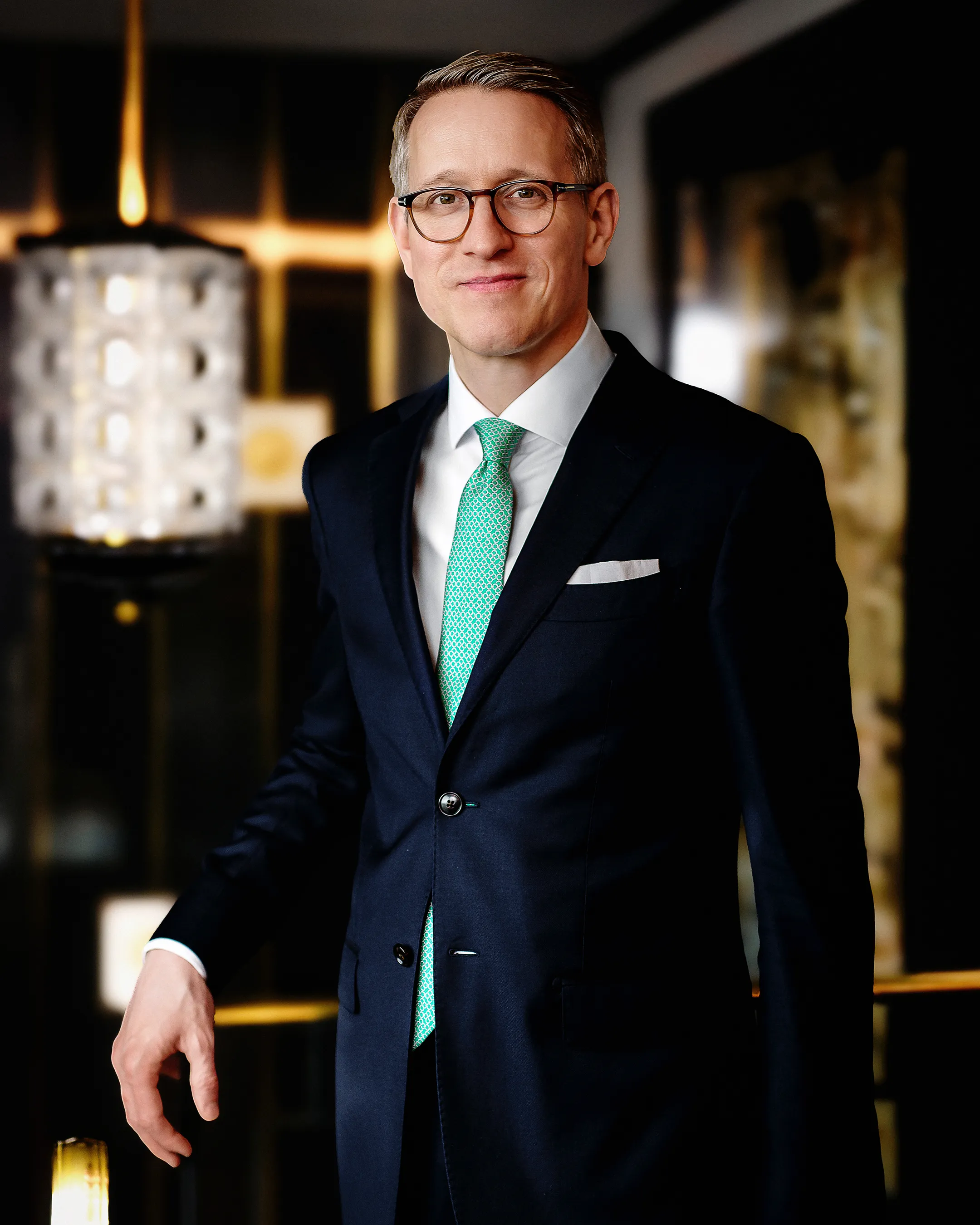 Portrait corporate d'un dirigeant d'entreprise