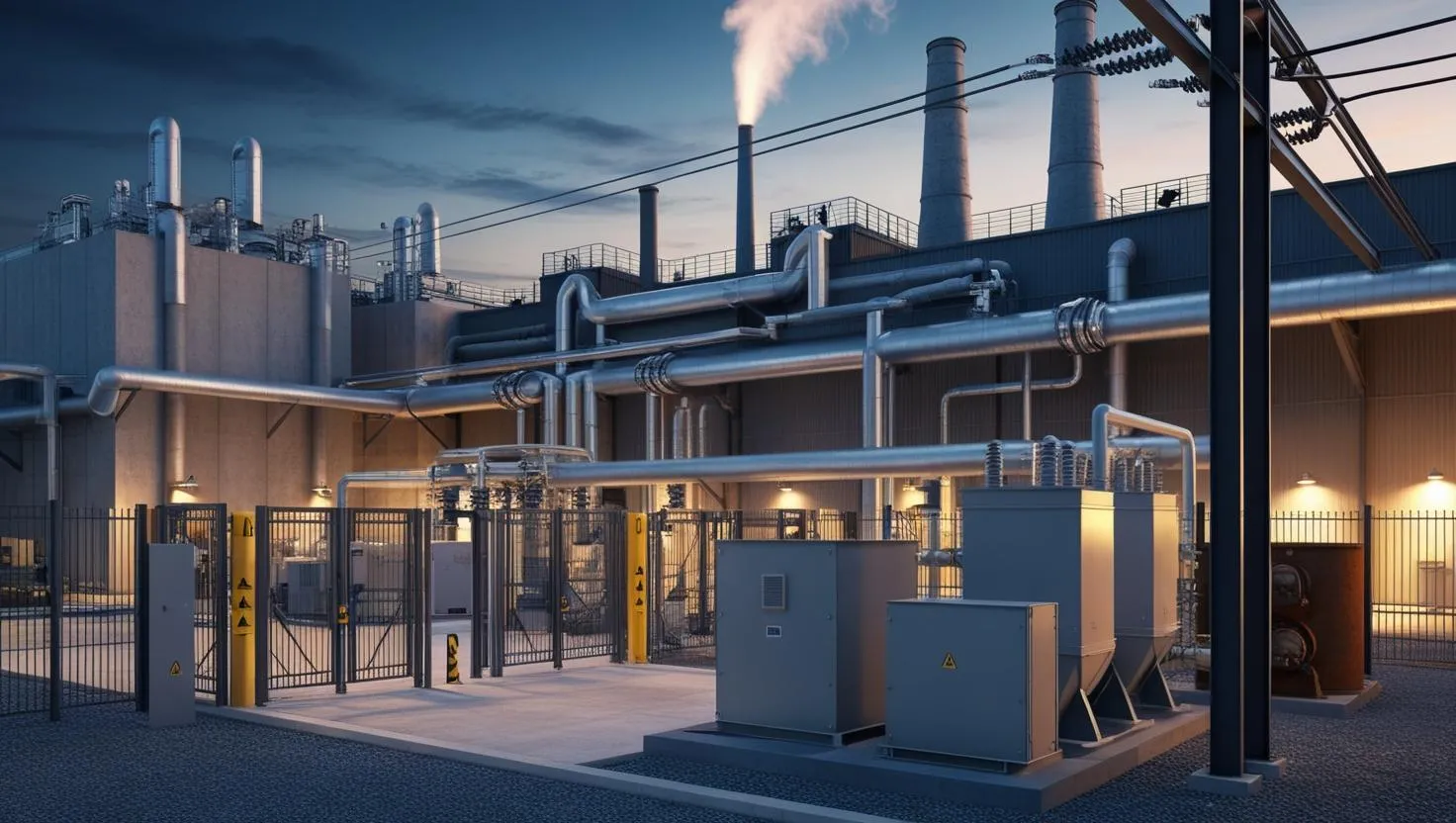 Image illustrant un site industriel complexe