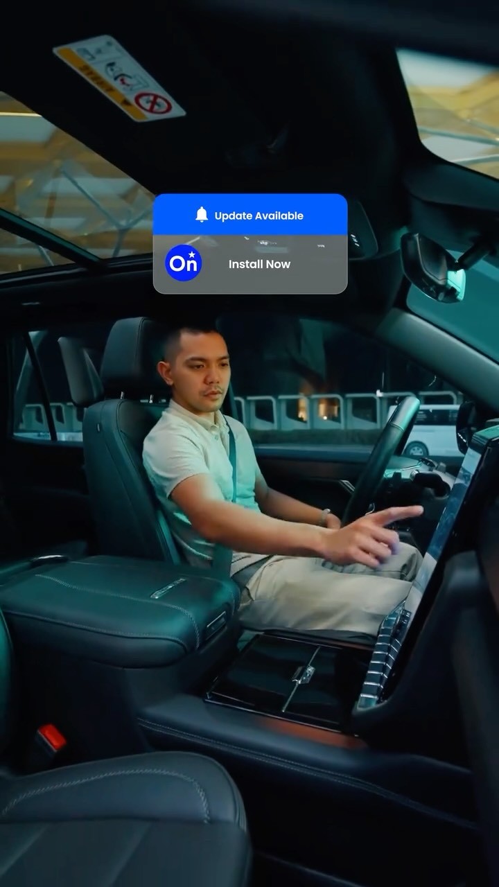 Red and black 3D cube mockup on a table