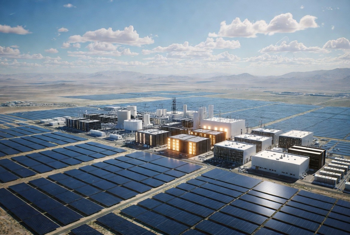 Water cascading over a large concrete dam