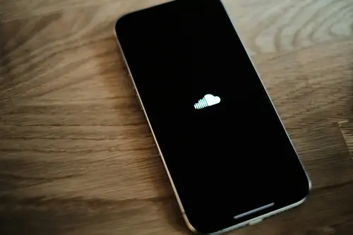 SoundCloud icon on a smartphone screen