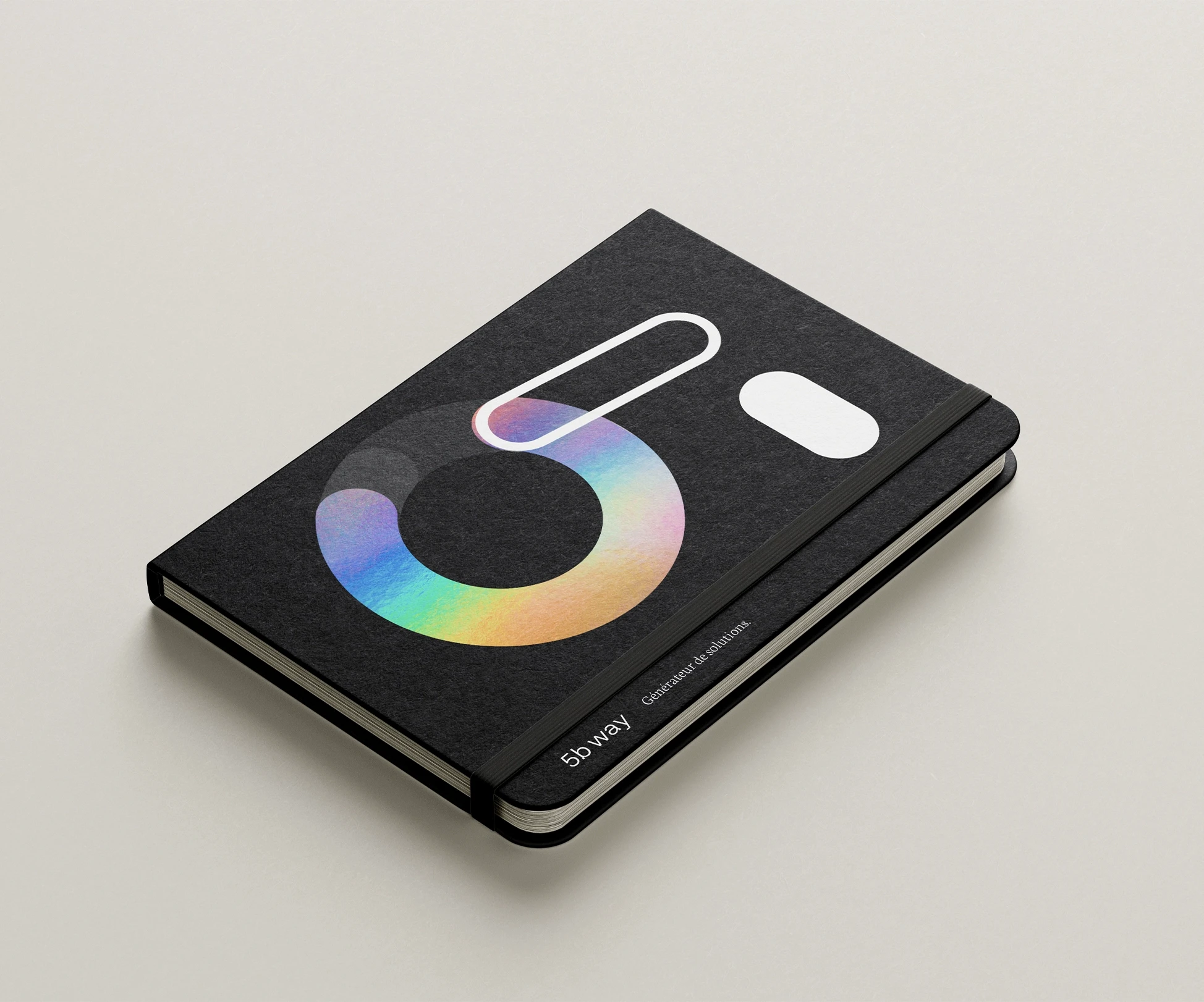 carnet de 5bway avec encre holographique