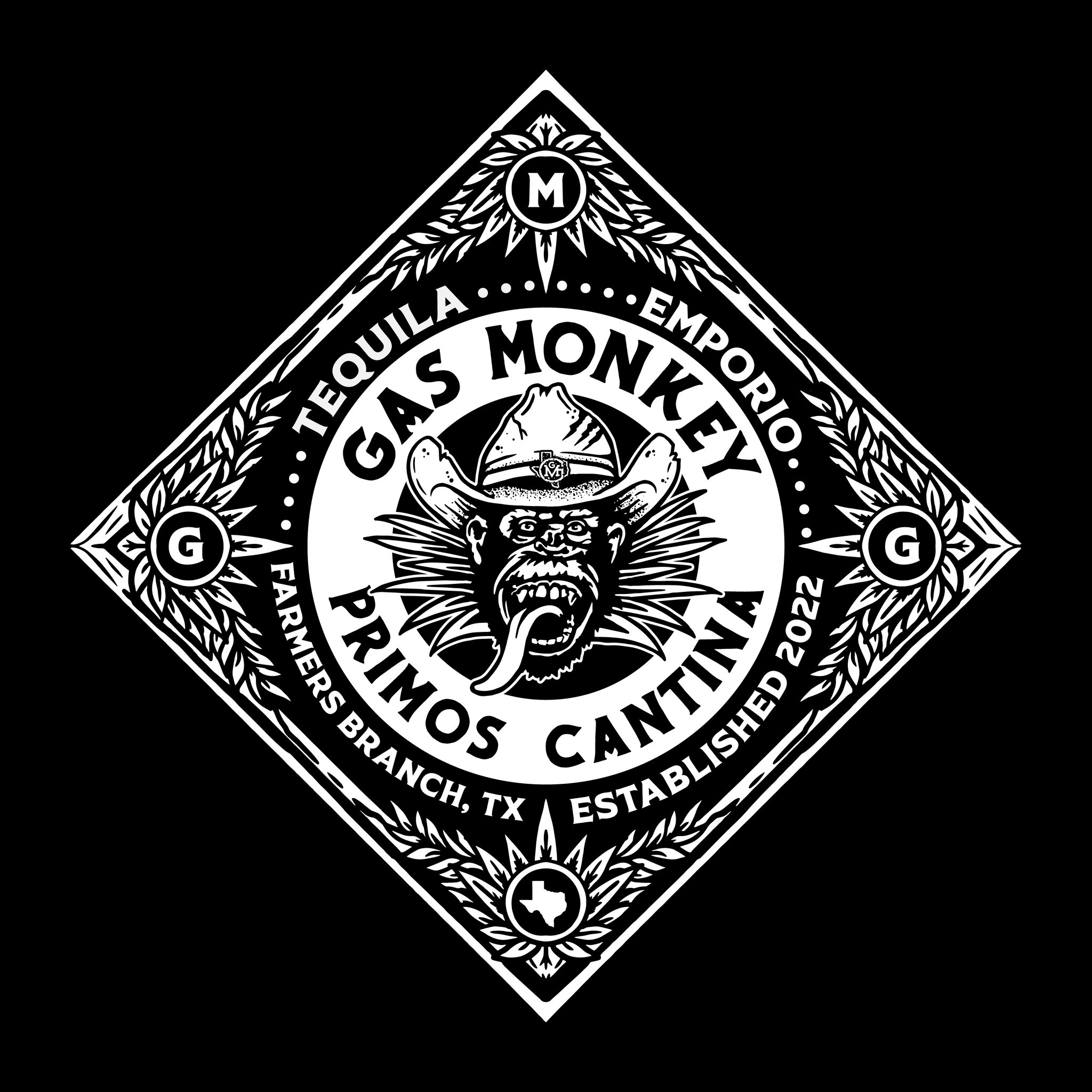 Gas Monkey Garage Primos Cantina Brand Badge