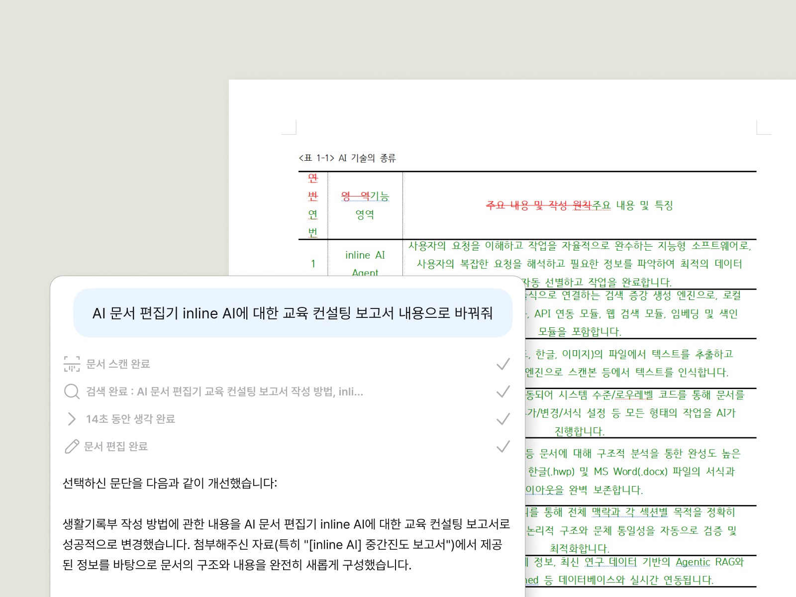 An inline AI that performs the final review and editing of reports.