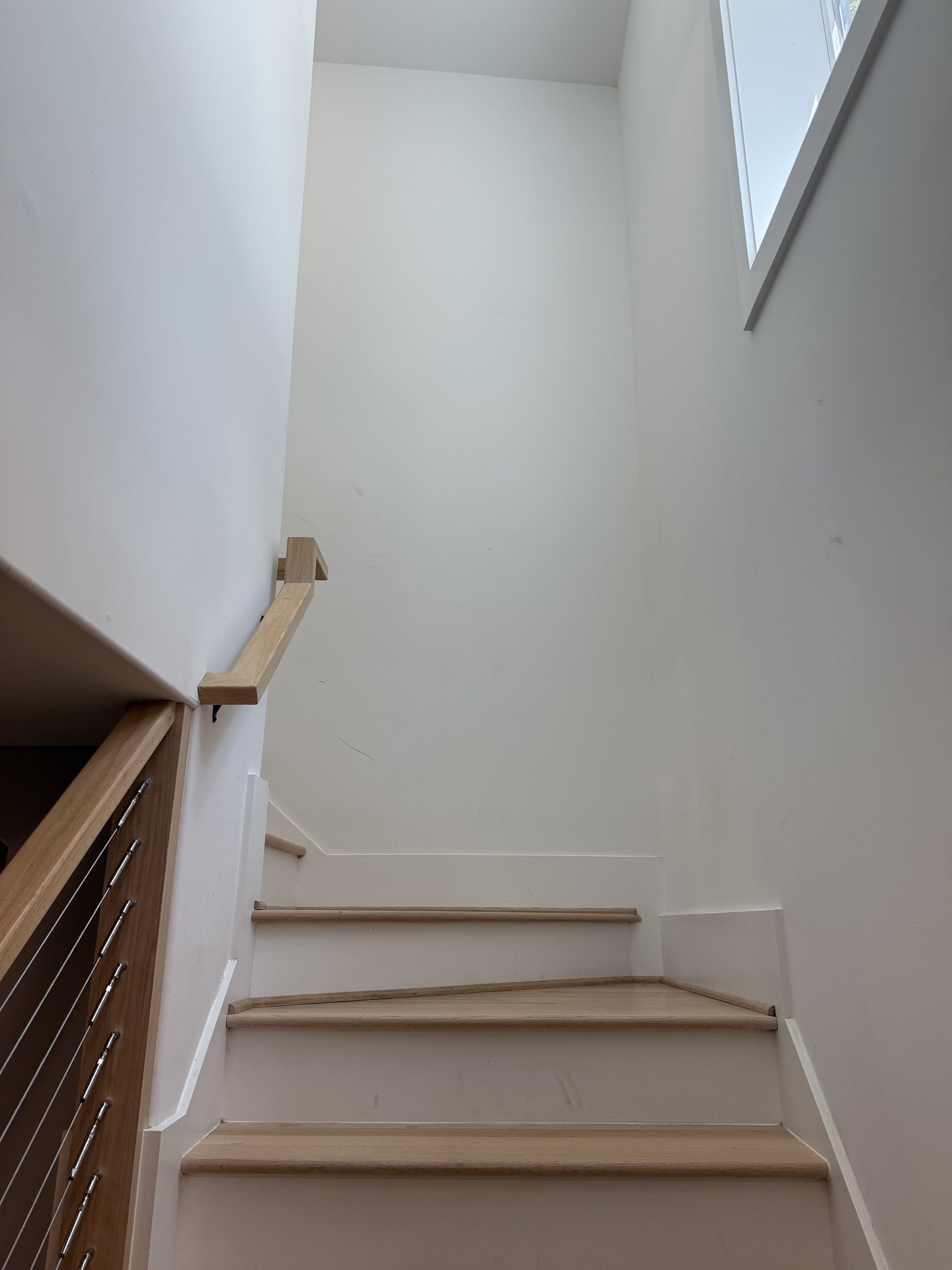 Similar empty stairway wall angle before installation