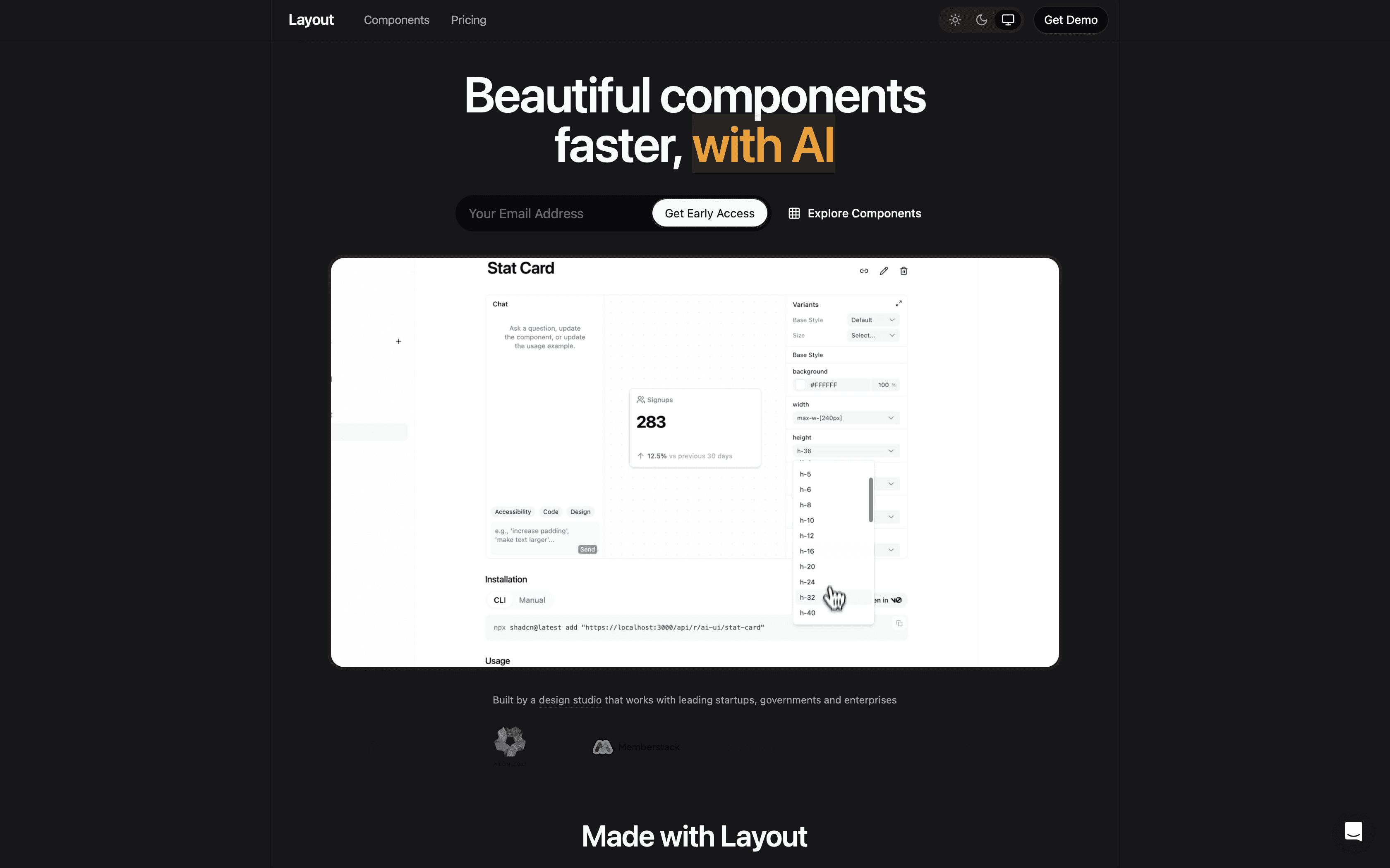 Layout Thumb