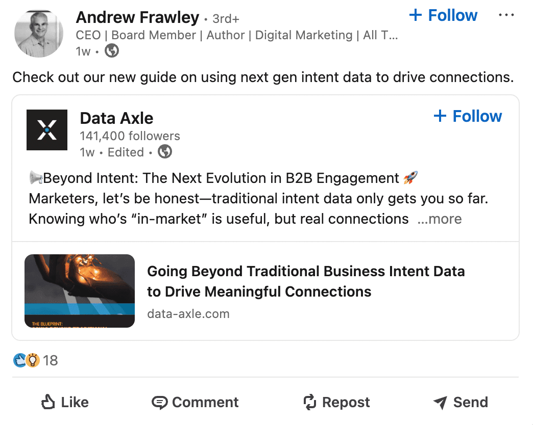 Data Axle's Leadership