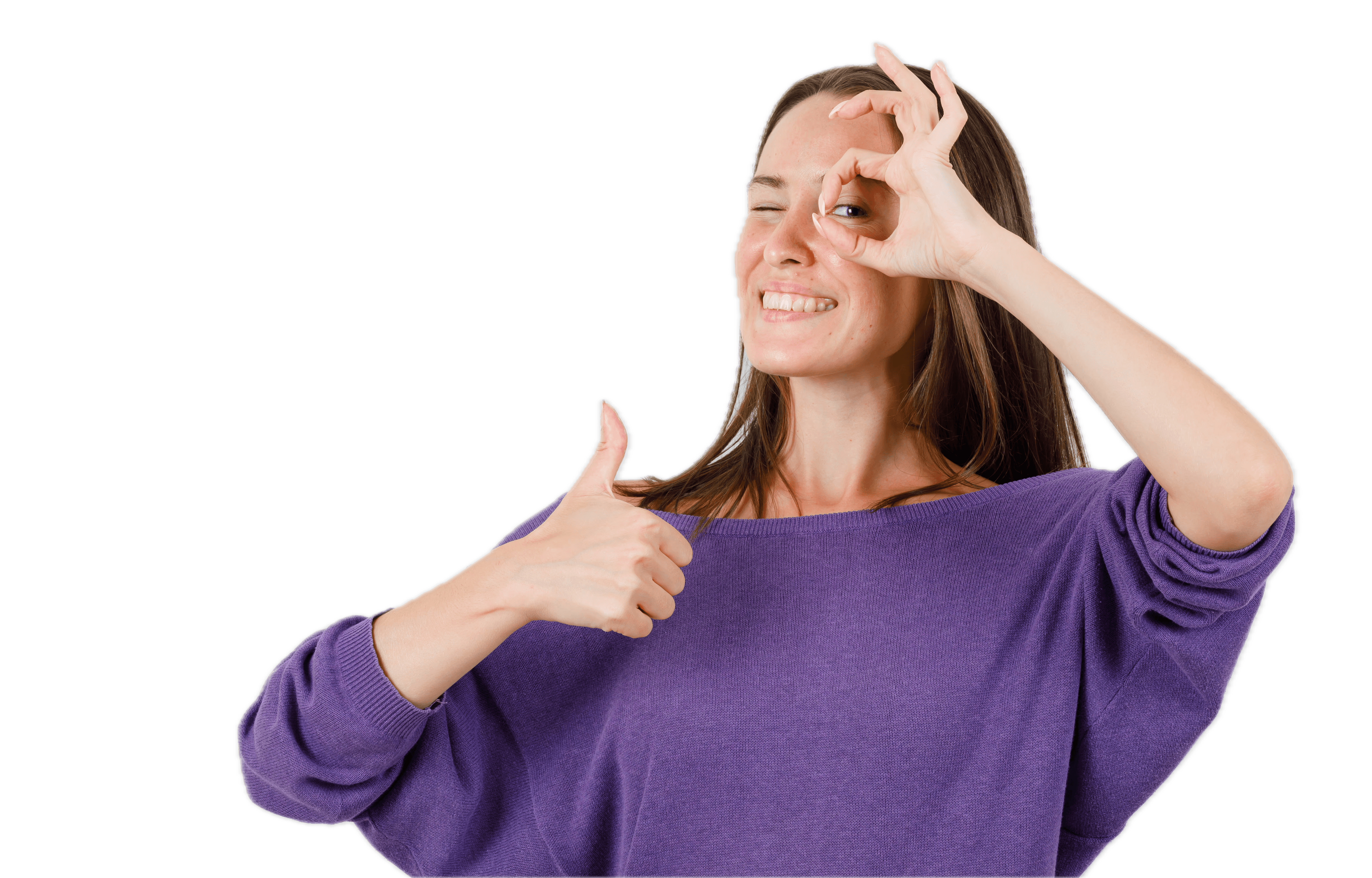 Radiant woman smiling after cosmetic surgery, perfect skin and facial contours