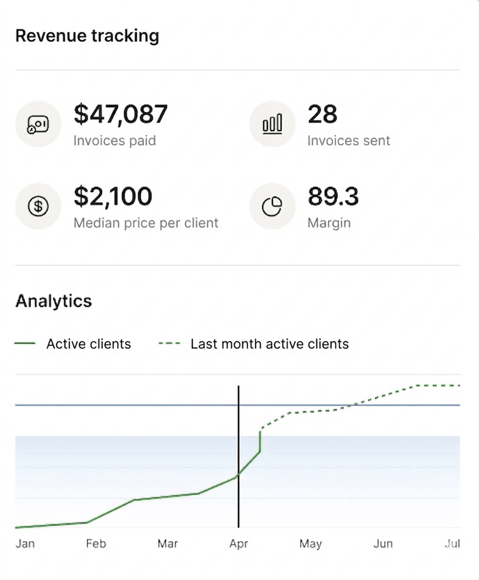 An image of Freelio's budget ui