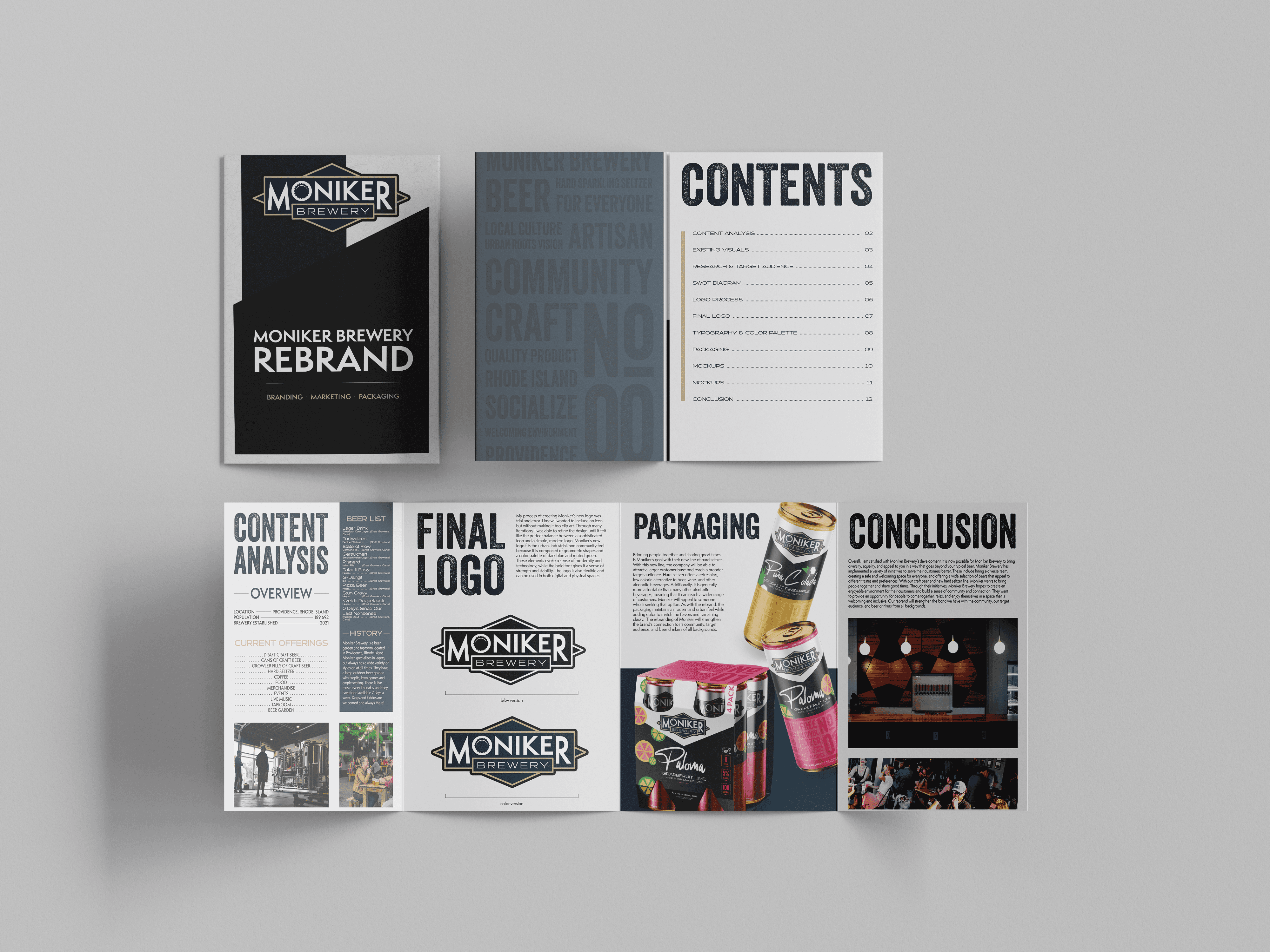 Moniker Brewery Rebrand Book
