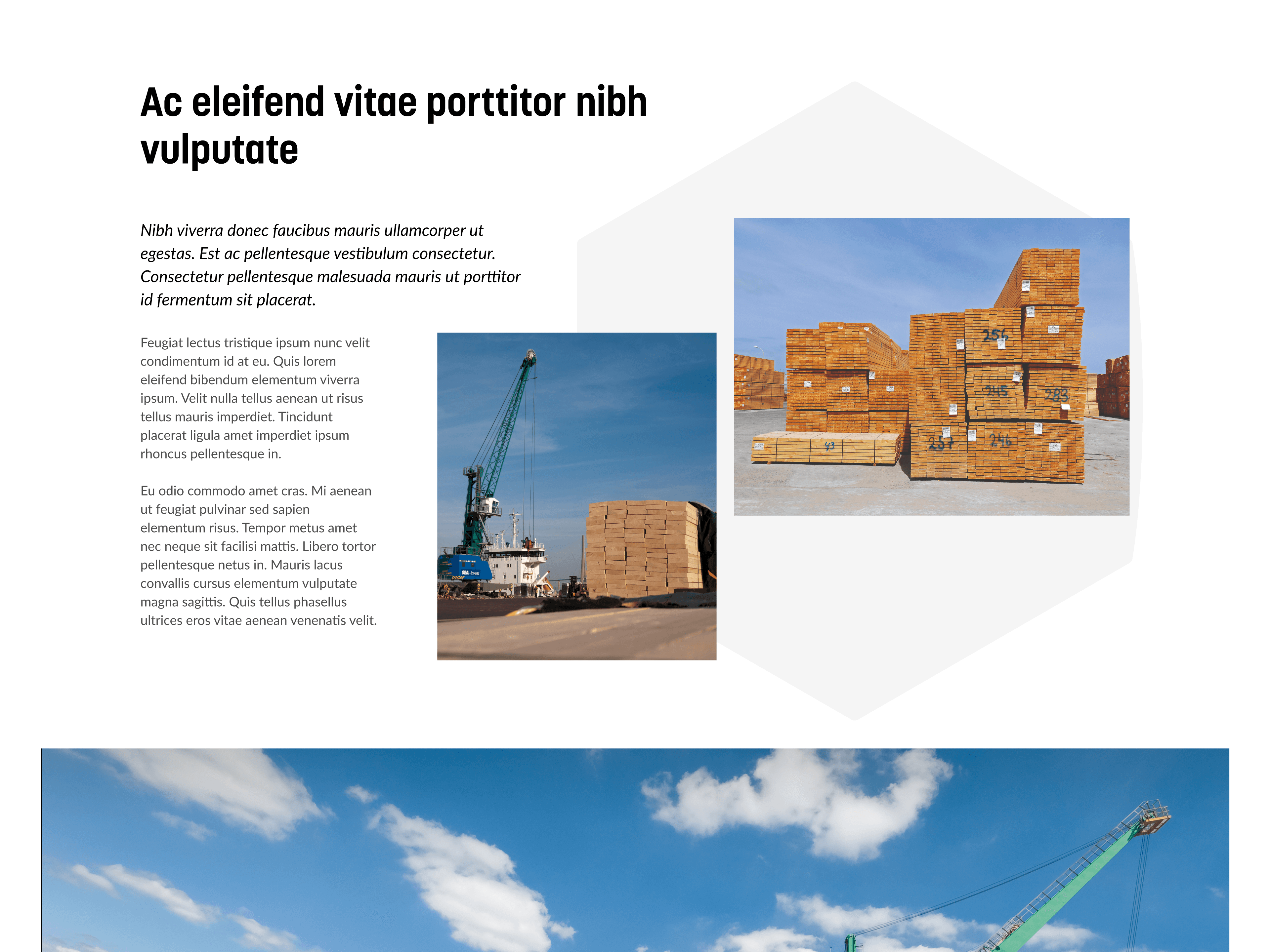 Presentation of work