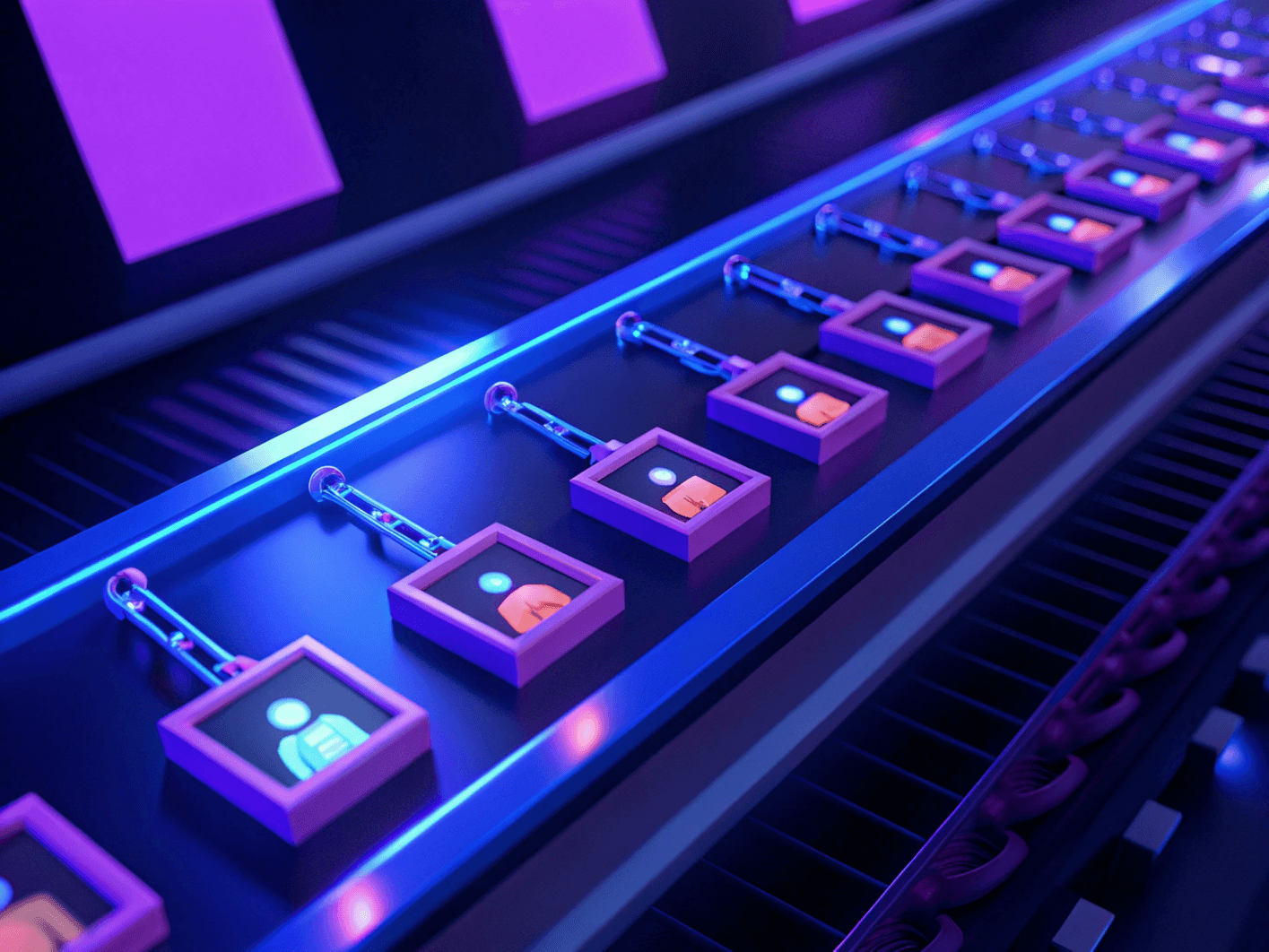 abstrakte Illustration von Nutzerdaten