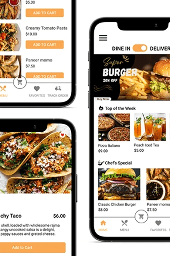 UI concept of Pixie Cafe