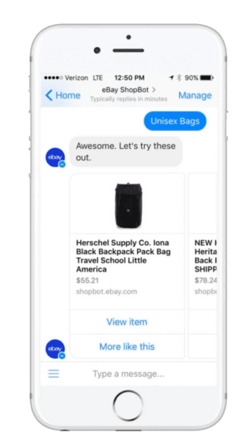 screenshot of conversation