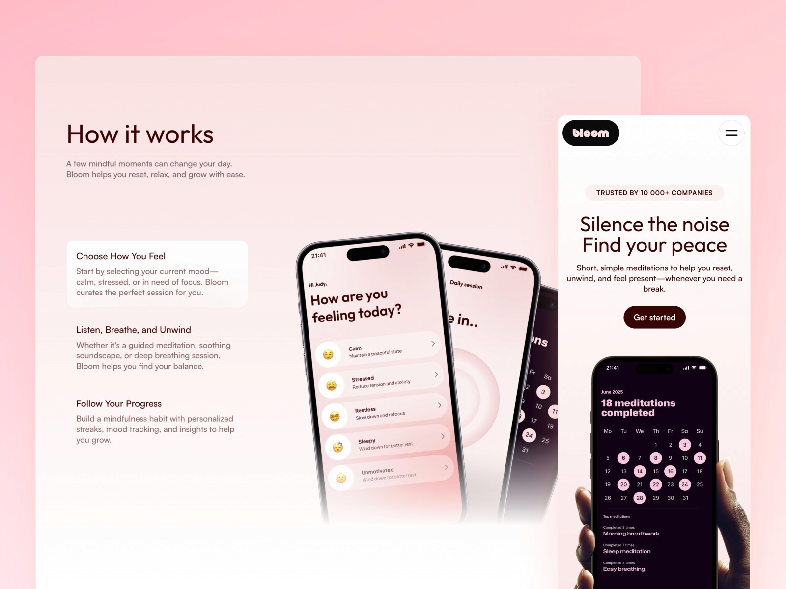 Bloom — 现代动效企业服务官网设计灵感