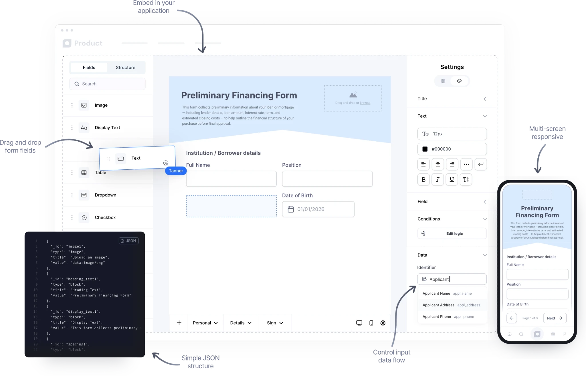 real estate form builder for developers