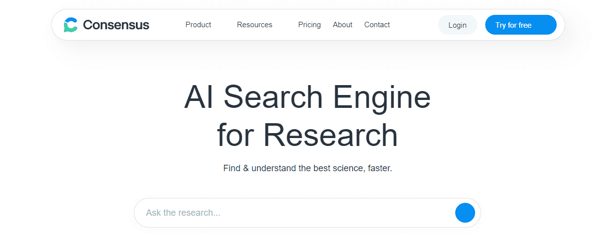 Tools - Best AI For Academic Research