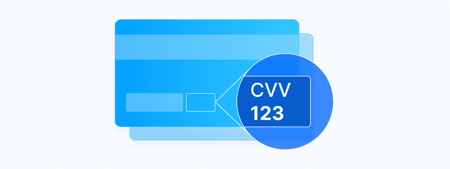 Código CVV de 3 dígitos en el reverso de una tarjeta de crédito