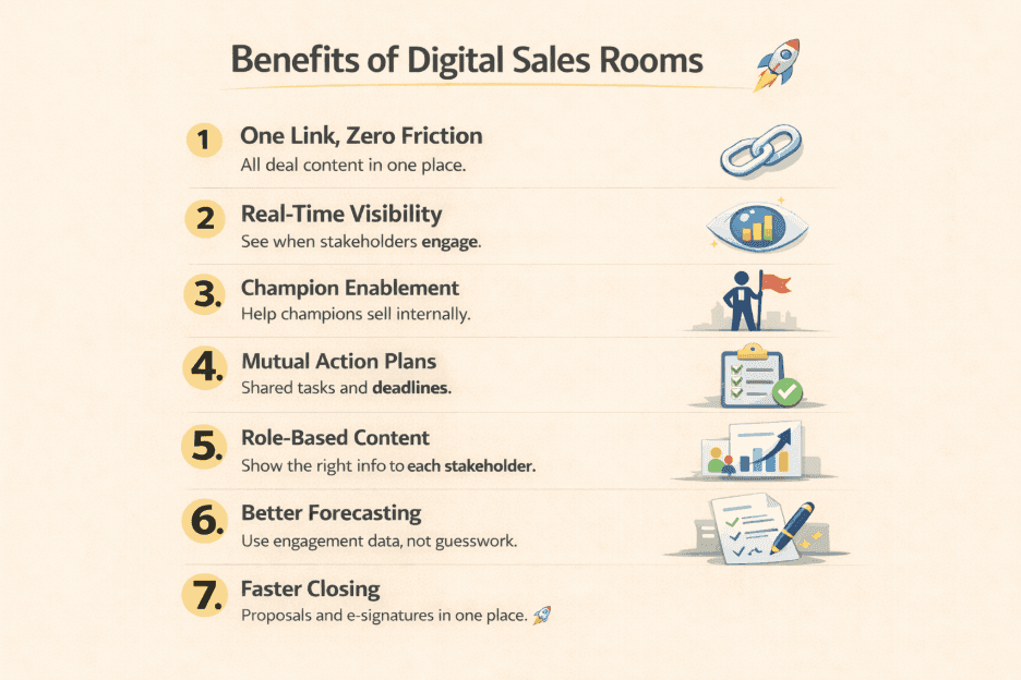 How Sales Deal Rooms Reduce Enterprise Sales Cycle Length: 7 Mechanisms&nbsp;