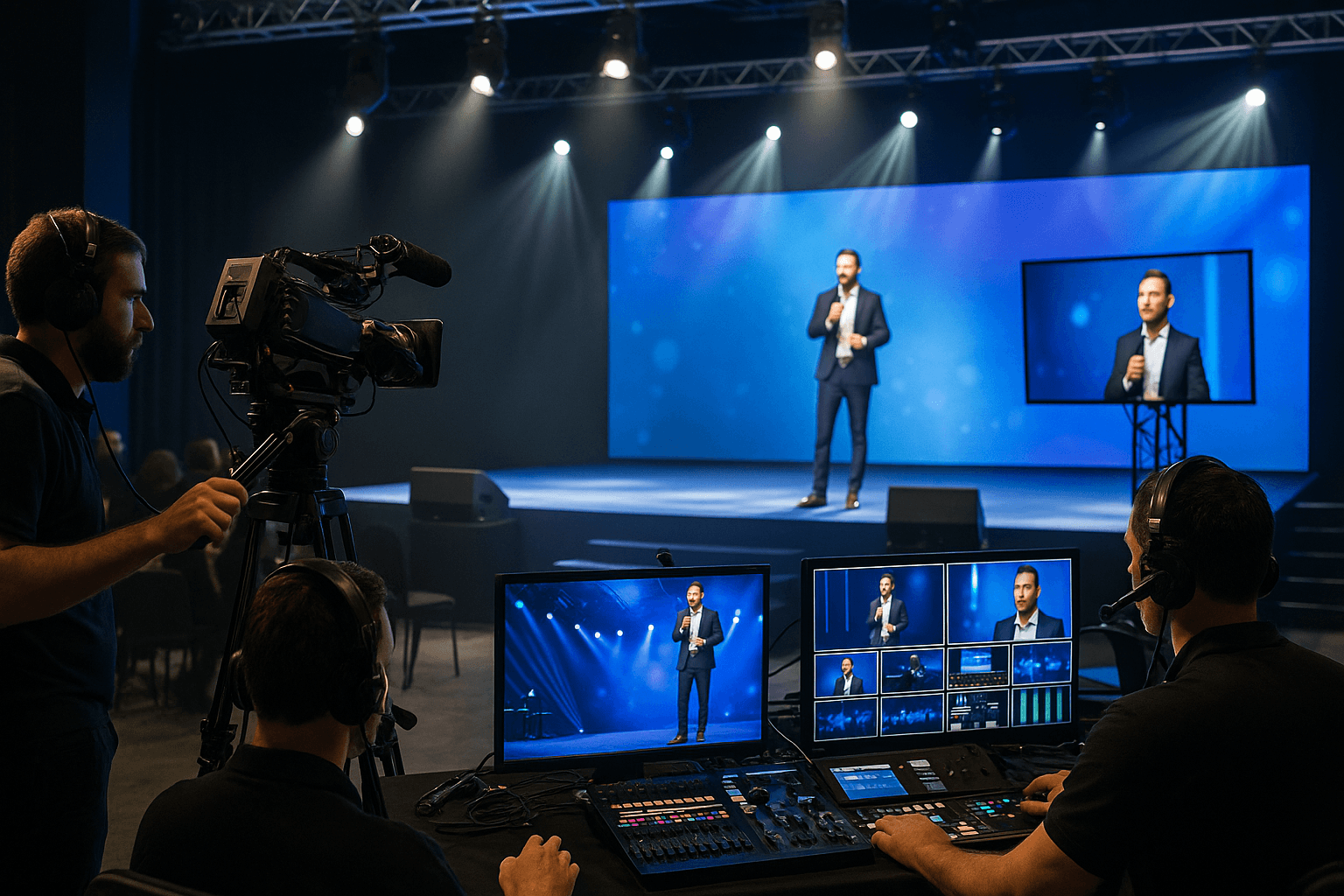 Garçom‑barista oferece espresso recém‑tirado em copo biodegradável, reforçando a hospitalidade sustentável do stand.