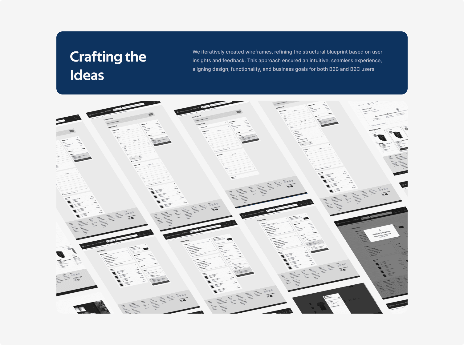 A screenshot from the Stuff page of the website