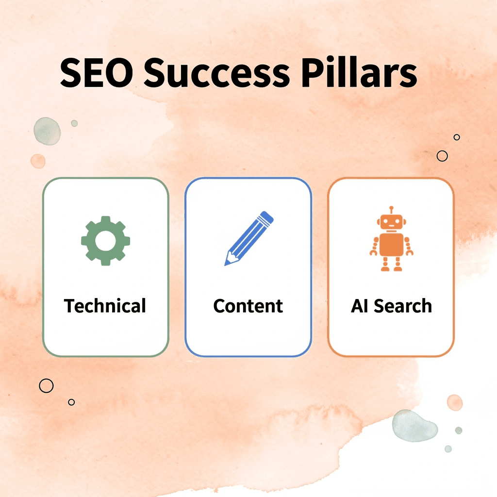 Three pillars of international SEO success: technical infrastructure, content strategy, and AI optimization - Search Engine Optimization Agency
