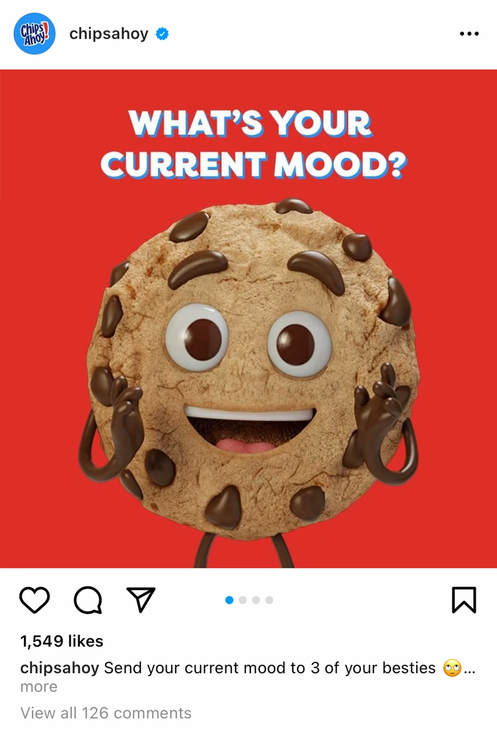 Chips Ahoy current mood post