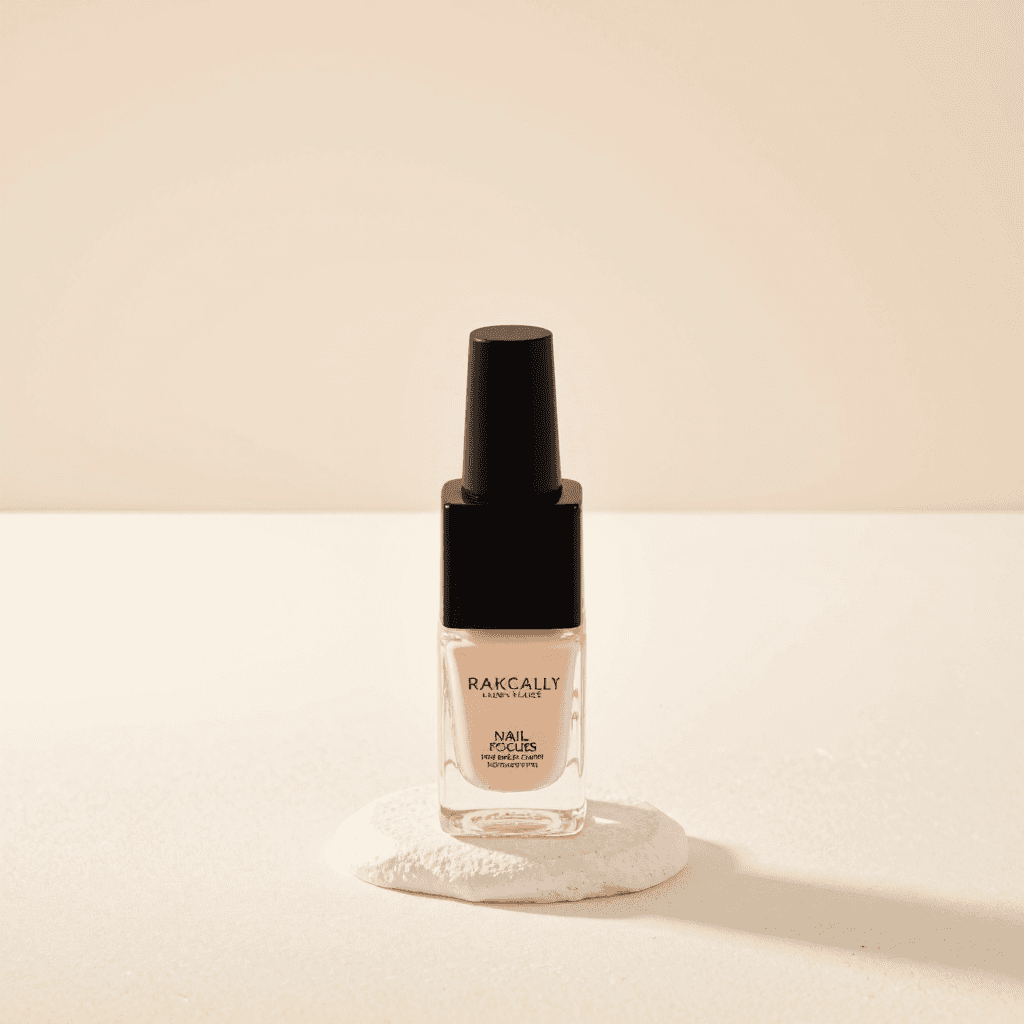 product photography of nail polish bottle