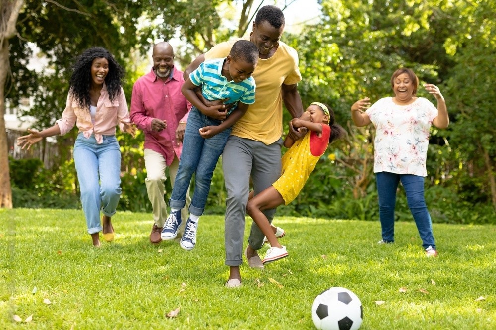 family in park