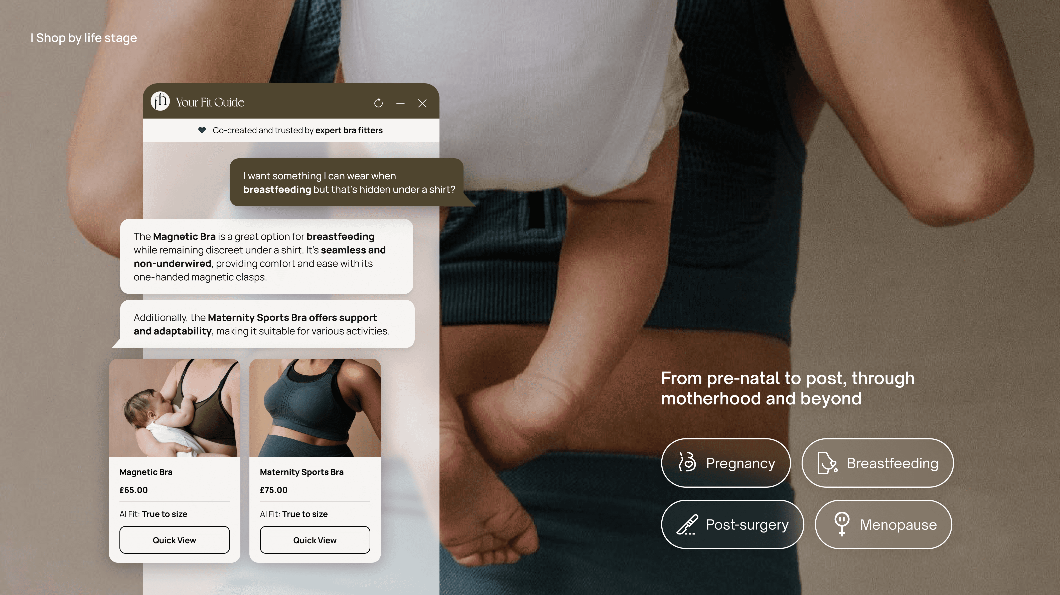 Specific product answers with a natural cross-sell built in
