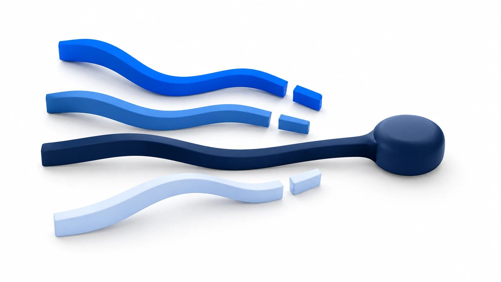 Abstract blue pathways illustrating disconnected dental enquiries and potential gaps before appointment booking