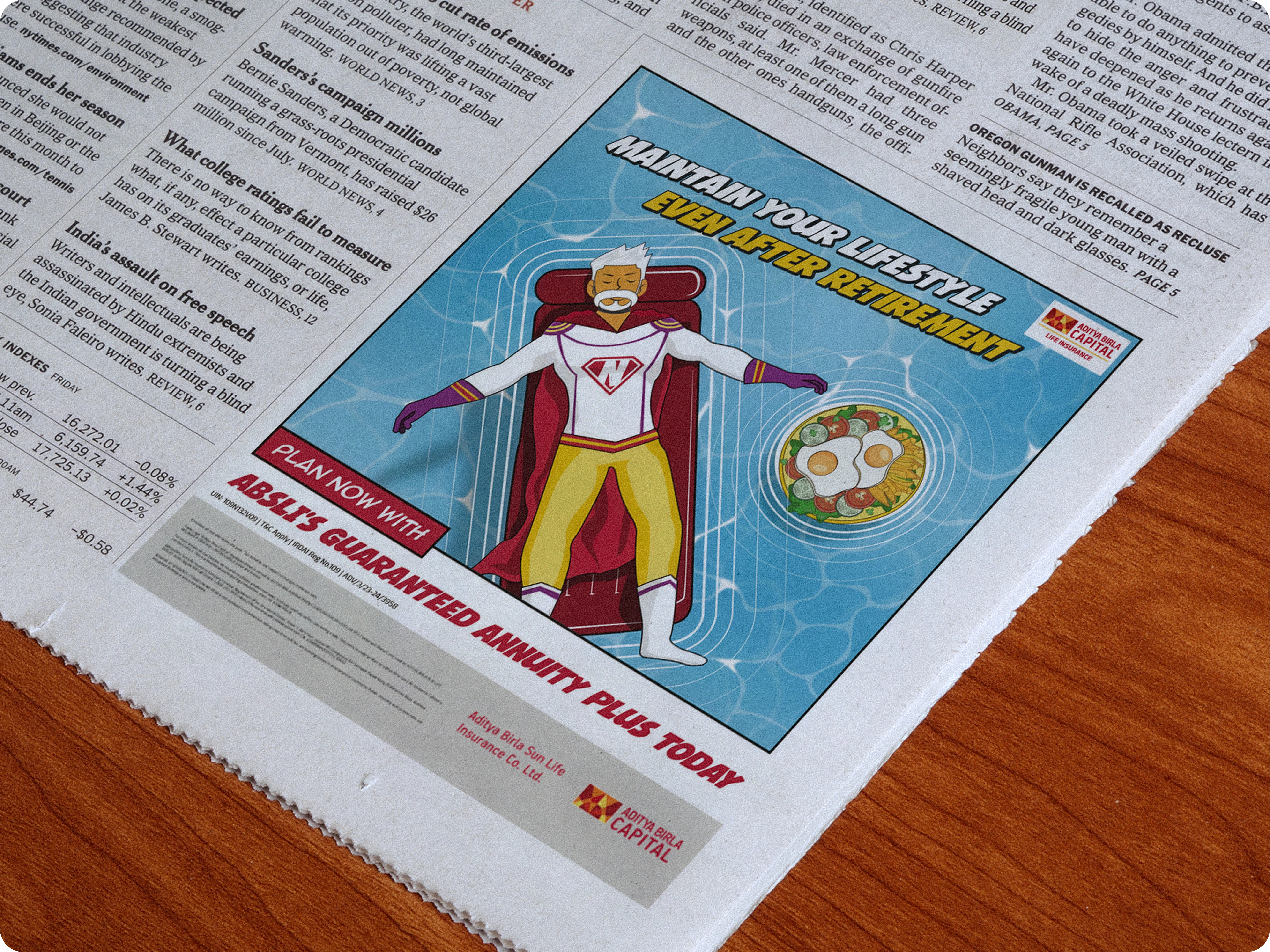 Aditya Birla Capital comic campaign comic campaign case study - design exploration visual, abstrct design