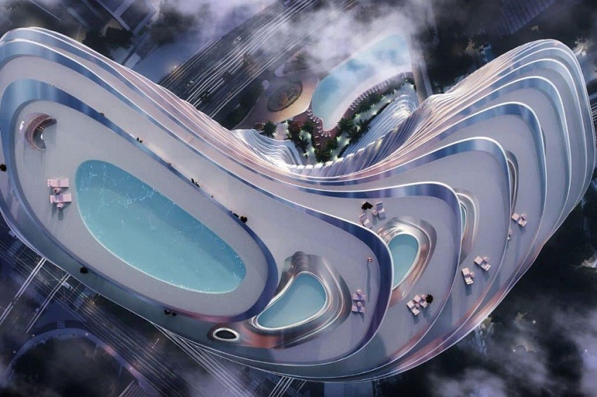 Binghatti Bugatti Penthouse Swimming Pool