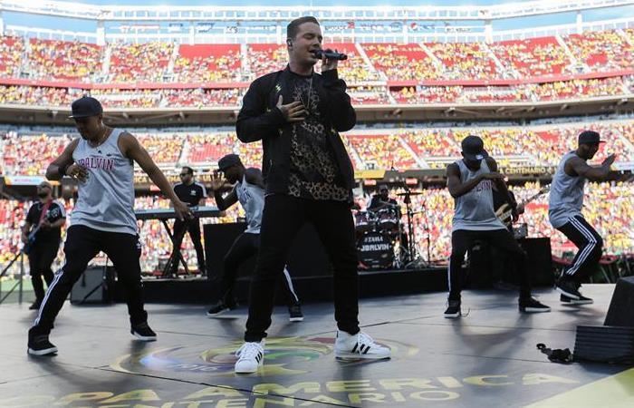 J Balvin performs at Copa America