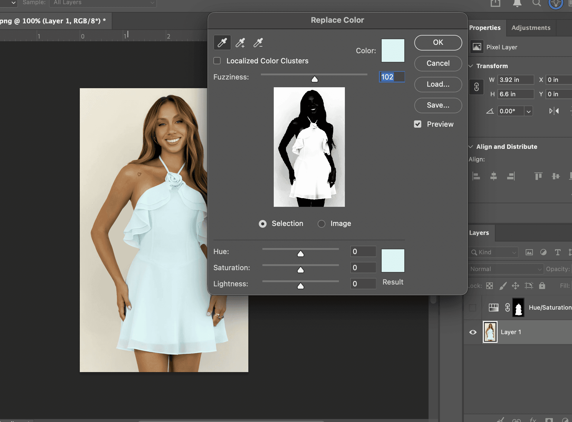 recolor photoshop replace color