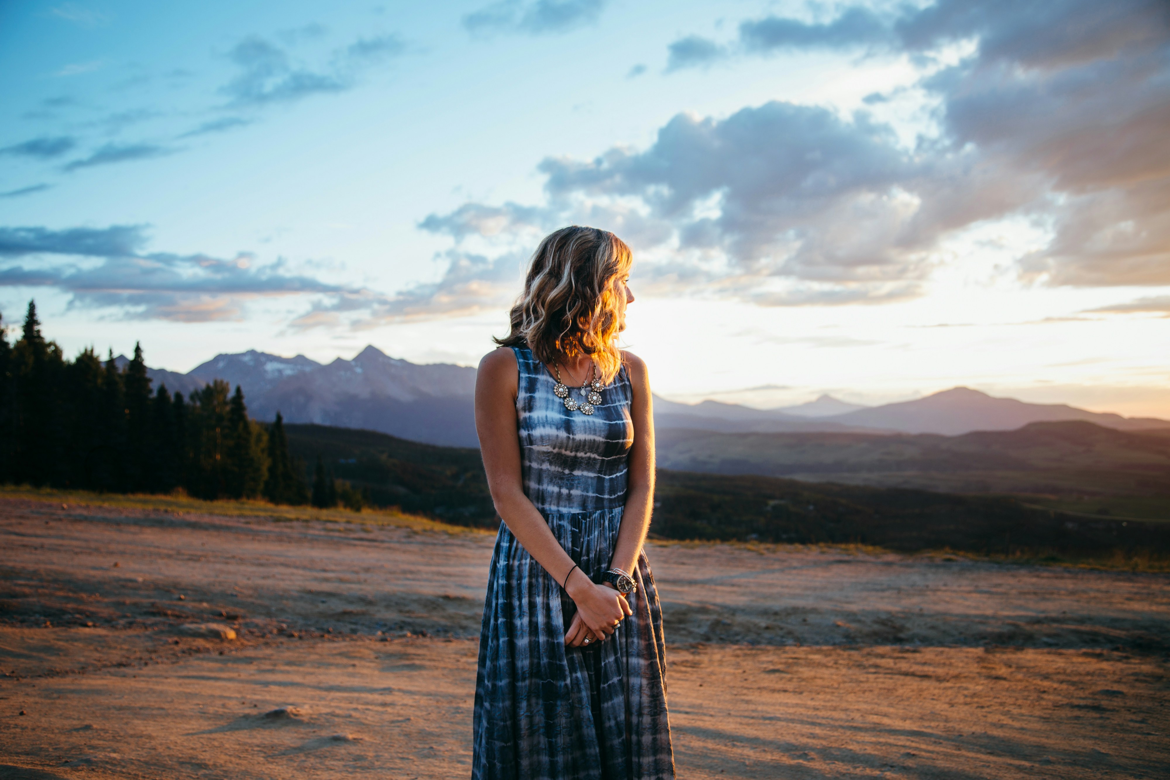 woman under a beautiful sky - Soft Summer Color Analysis