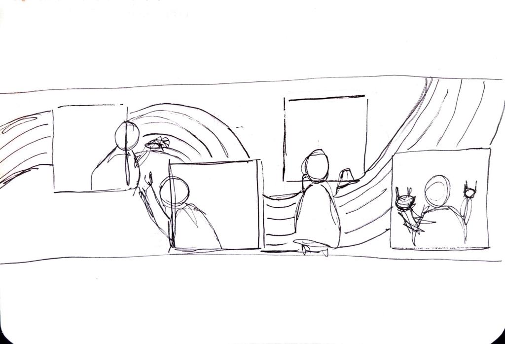 Modern home office setup with a monitor, ergonomic chair, keyboard, and indoor plants near a window with blinds.