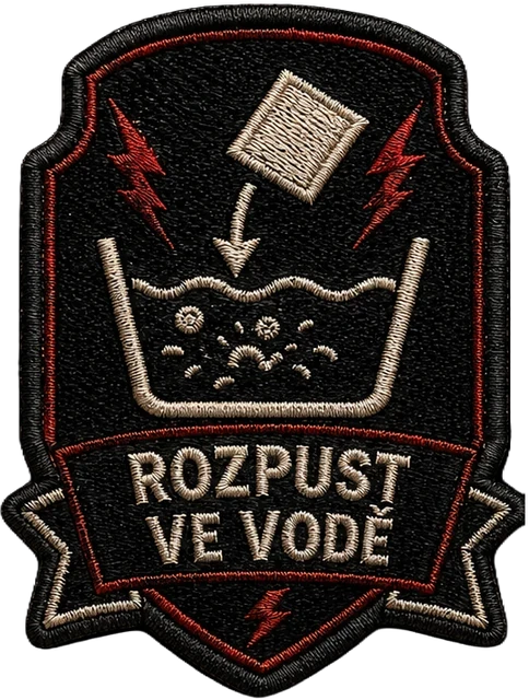 Nášivka Rozpusť ve vodě