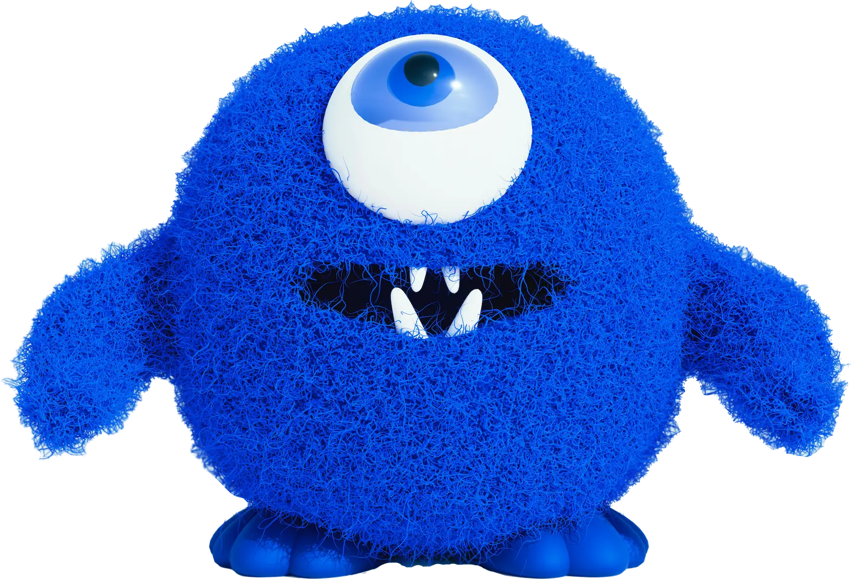 Blue one-eyed character representing full automation team access and support