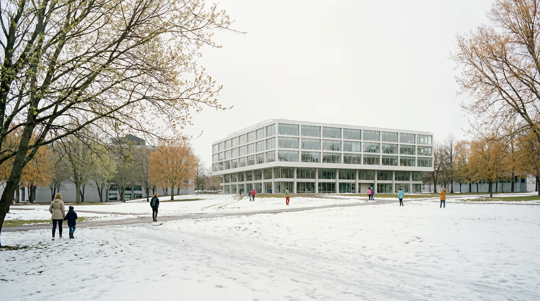 Life Sciences building exterior on EPFL campus — Batiment des Sciences de la Vie
