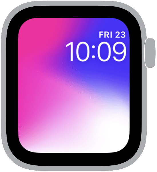 an apple watch face from the gradient collection