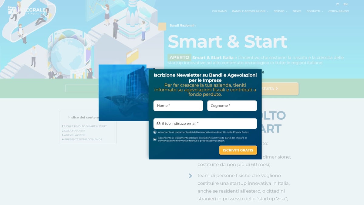 7 Opportunità Finanza Agevolata Bandi Da Scoprire Nel 2026 - 4. Smart & Start Italia