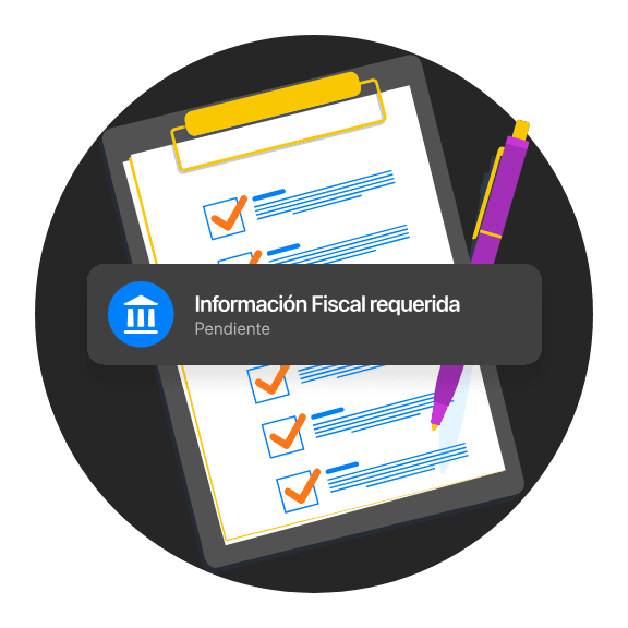 Clipboard with a checklist and a pen, labeled "Text Information Reader," indicating a document review process.