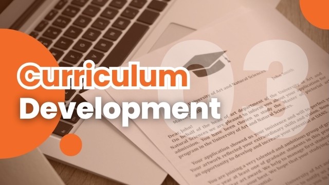 Cover design for 'Curriculum Design and Development' in Notion, symbolizing the foundational building blocks of effective and engaging curricula.