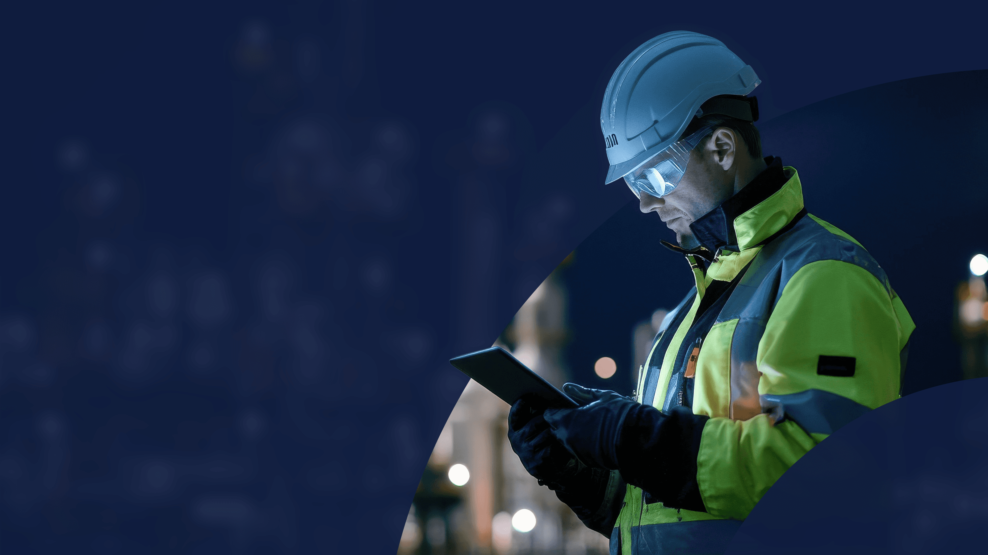 Dynamic picture of a cyclist riding downhill