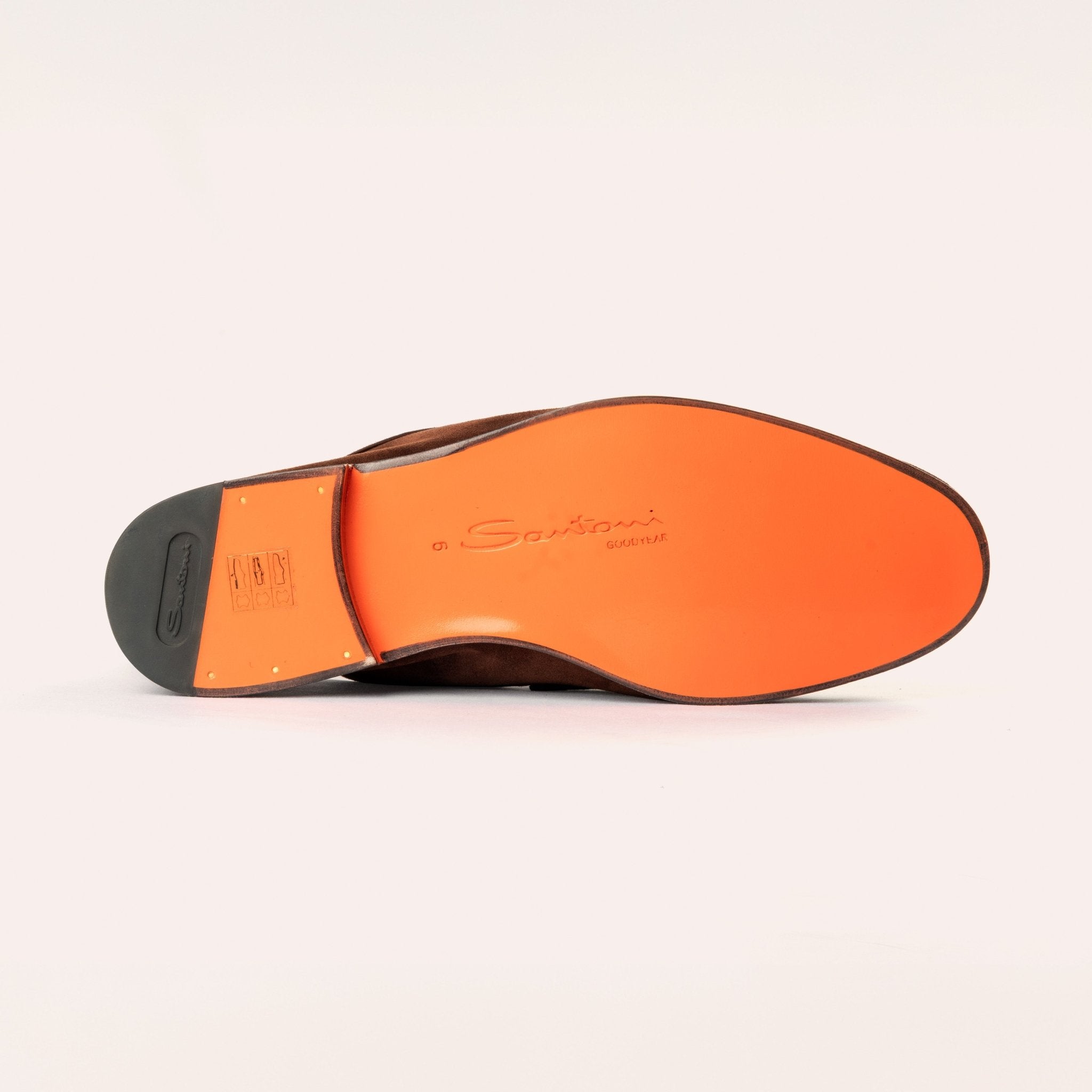 Men's brown suede Carlo loafer - Mandelli UK