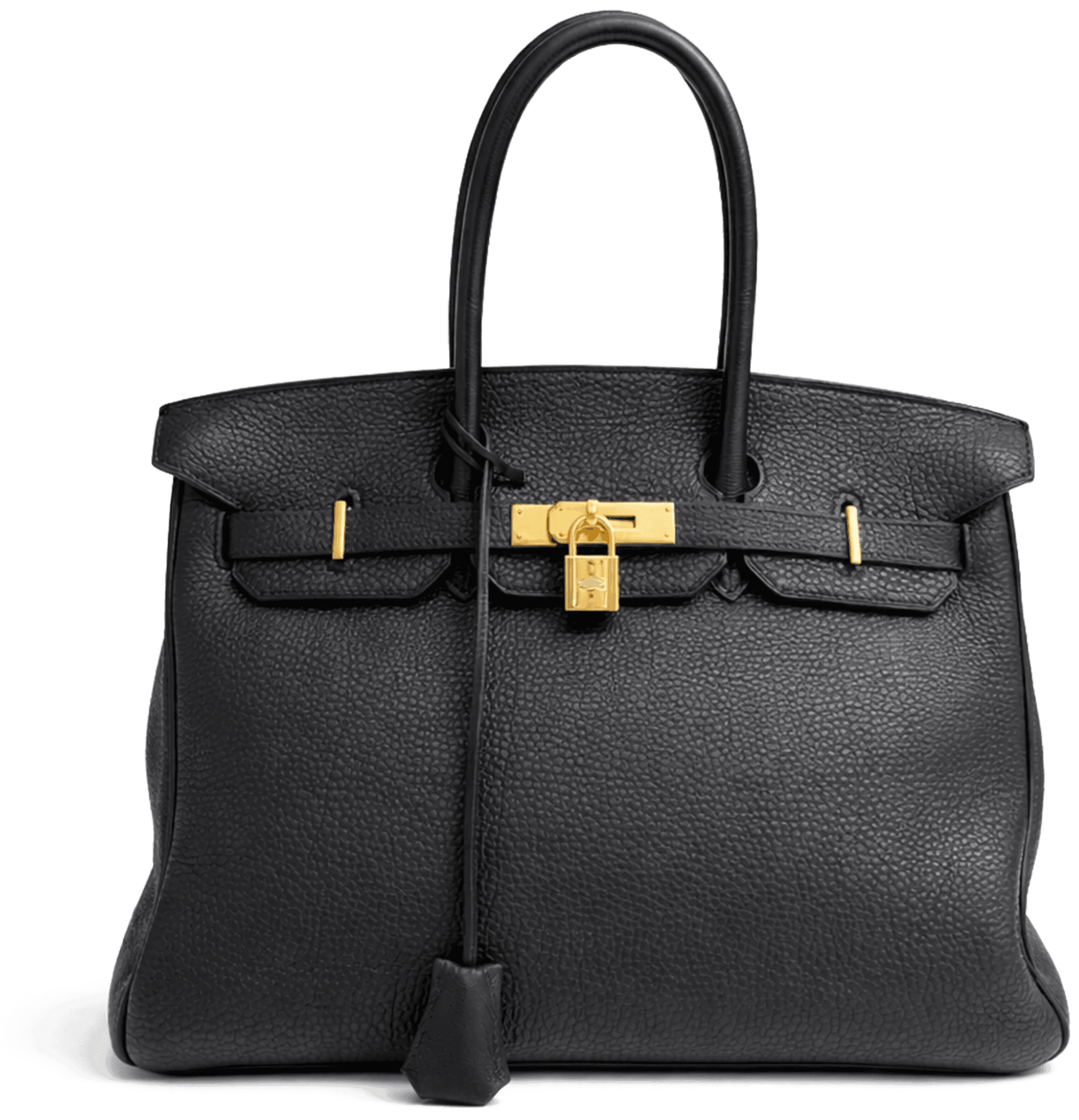 Black Leather Birkin 35 Bag