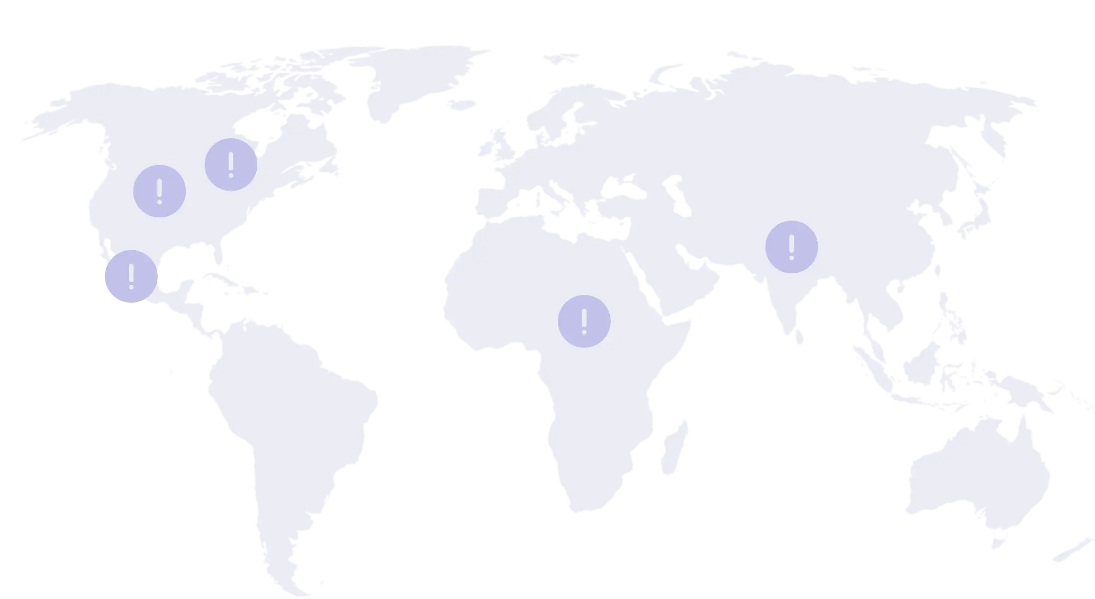World map highlighting concerning child healthcare data worldwide