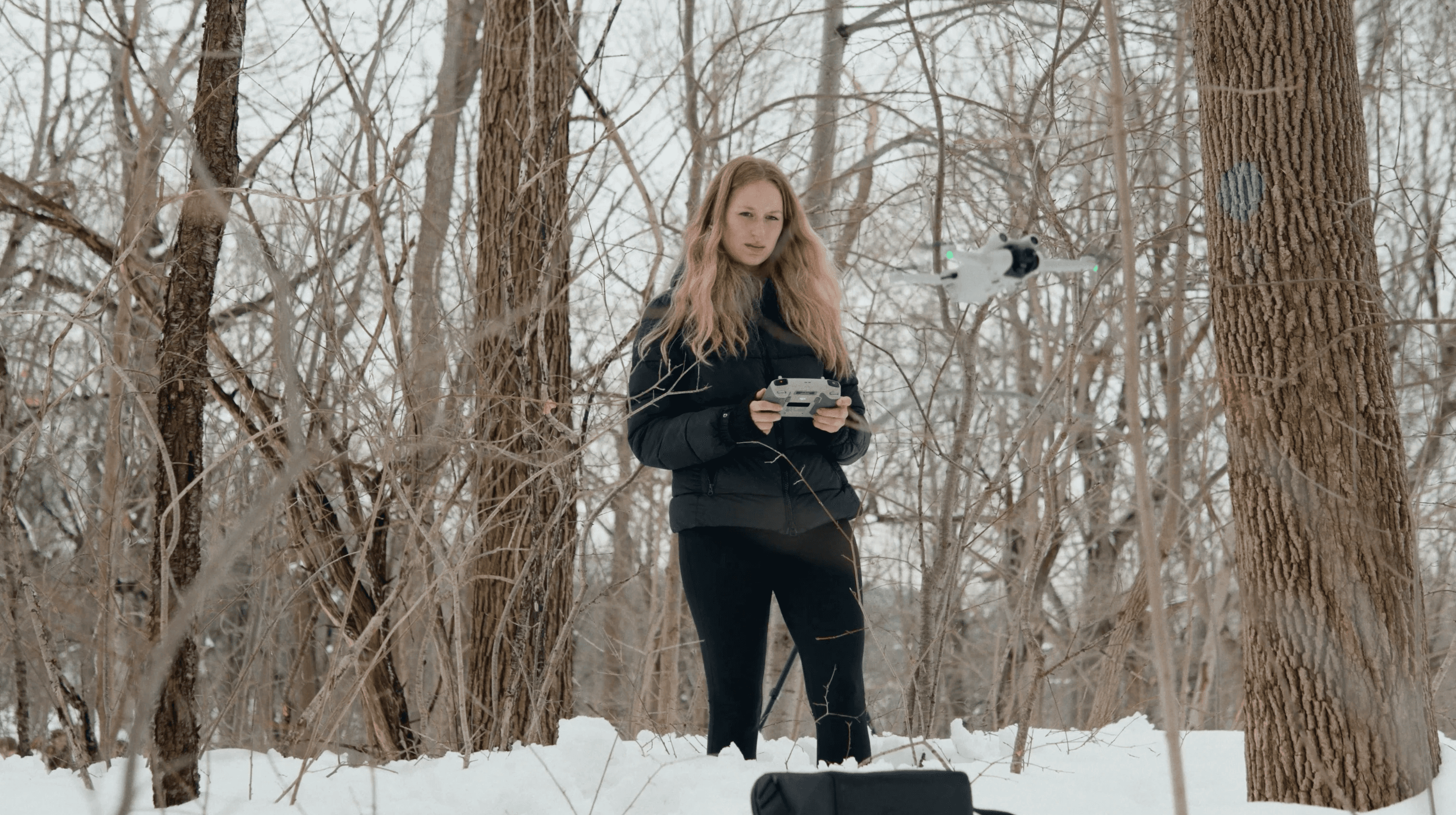 Image of a Laptop on top of an eletronic device