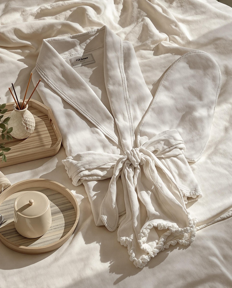 Bath robes with some washing materials